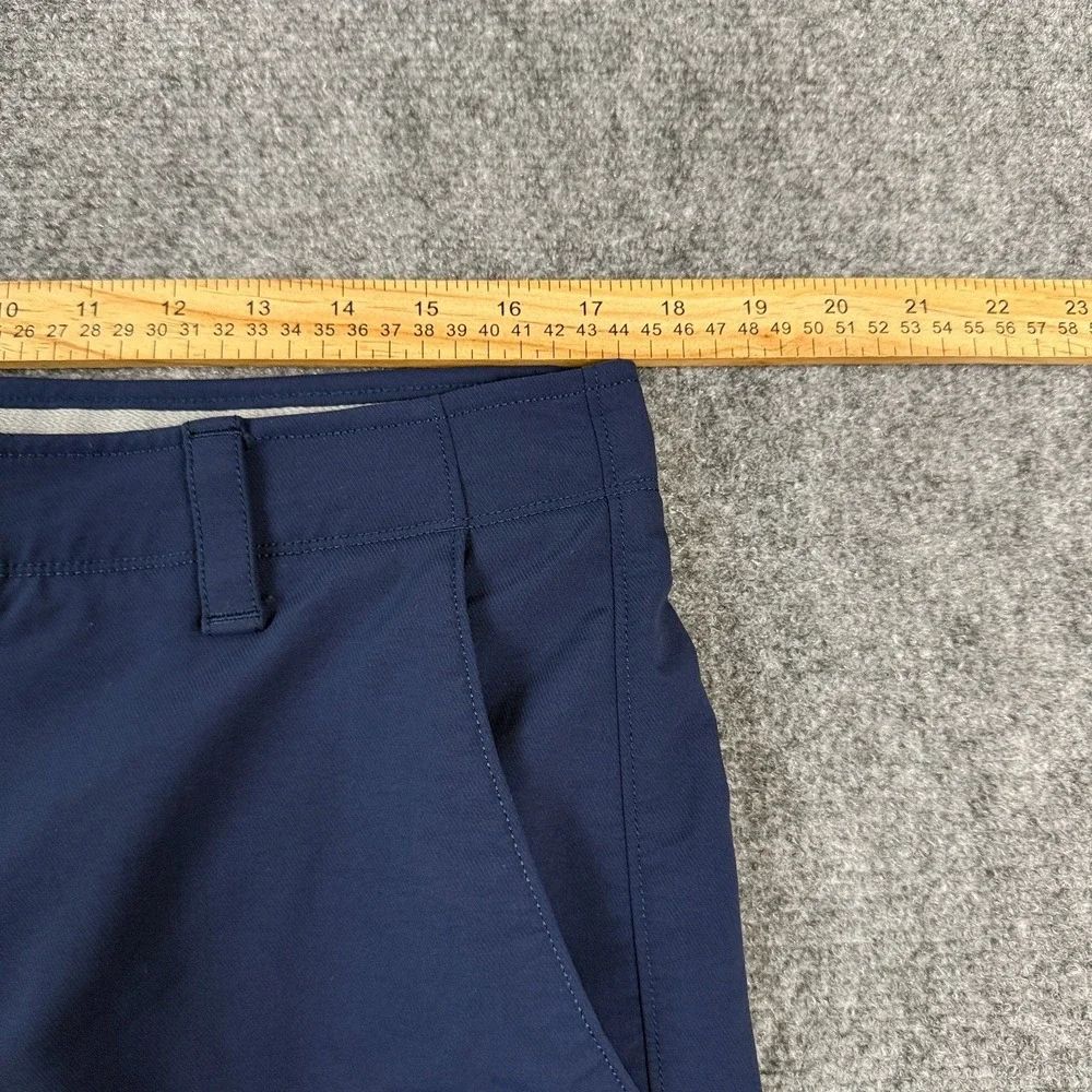 Under Armour HeatGear Golf Shorts Mens 36 Navy Blue Loose Performance Stretch